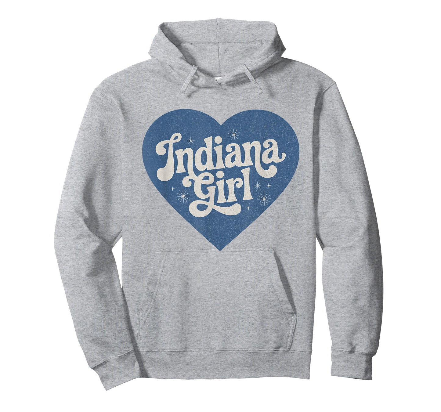 Retro Indiana Heart Home Pride Indiana Girl T-Shirt