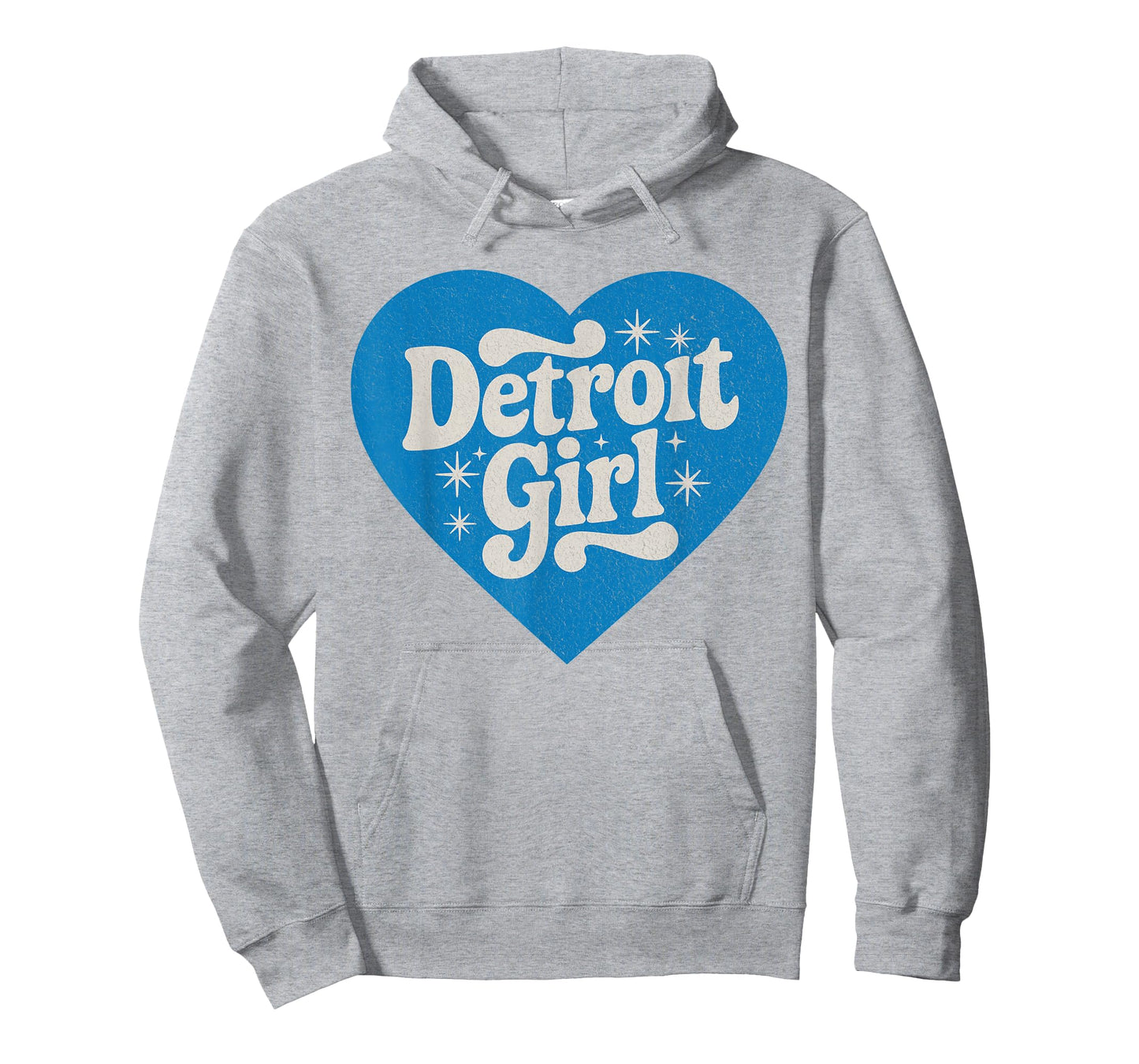 Retro Detroit Girls Heart Cute Detroit Girl T-Shirt