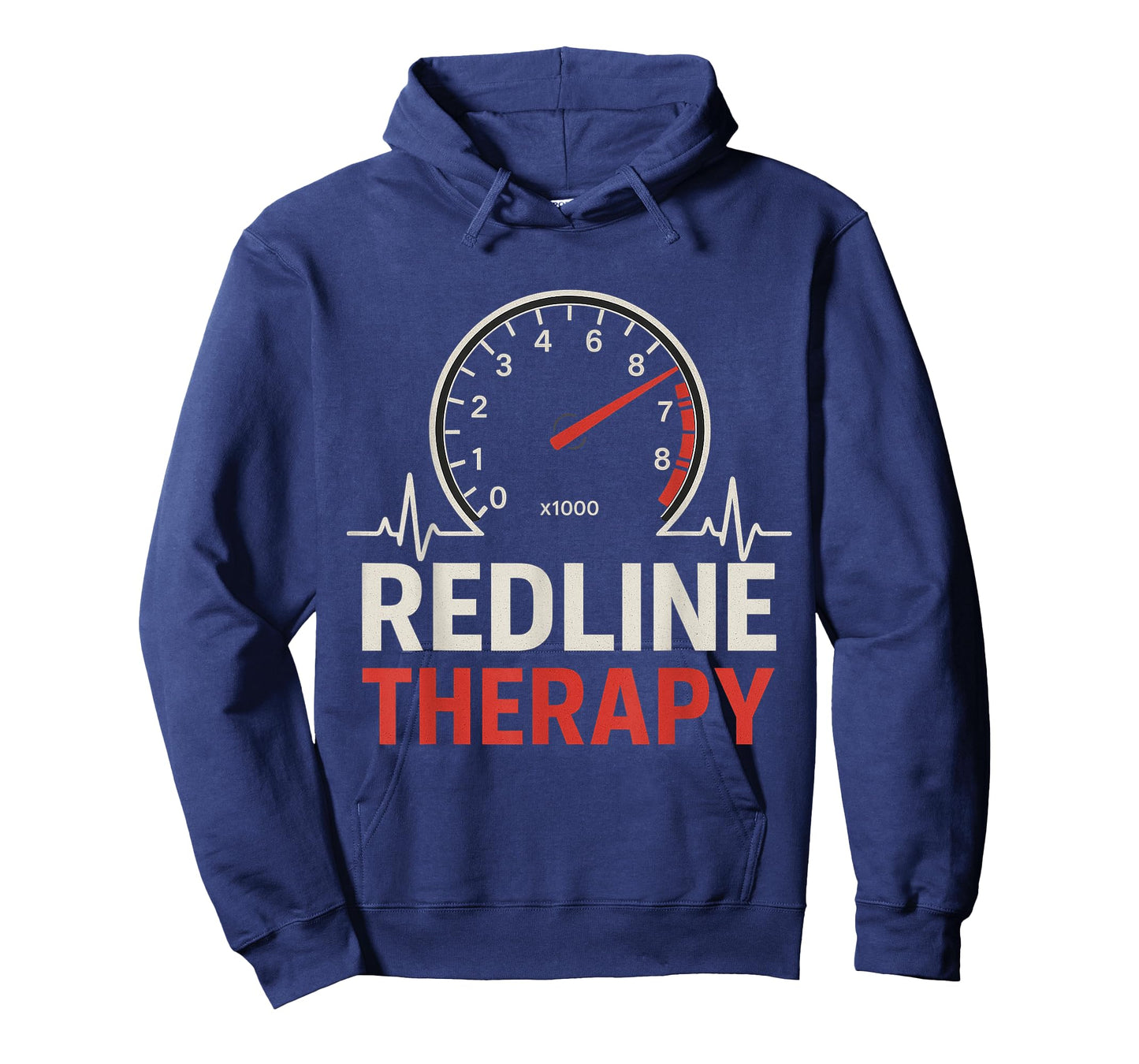 Redline Therapy Tachometer Heartbeat Track Day Racing T-Shirt