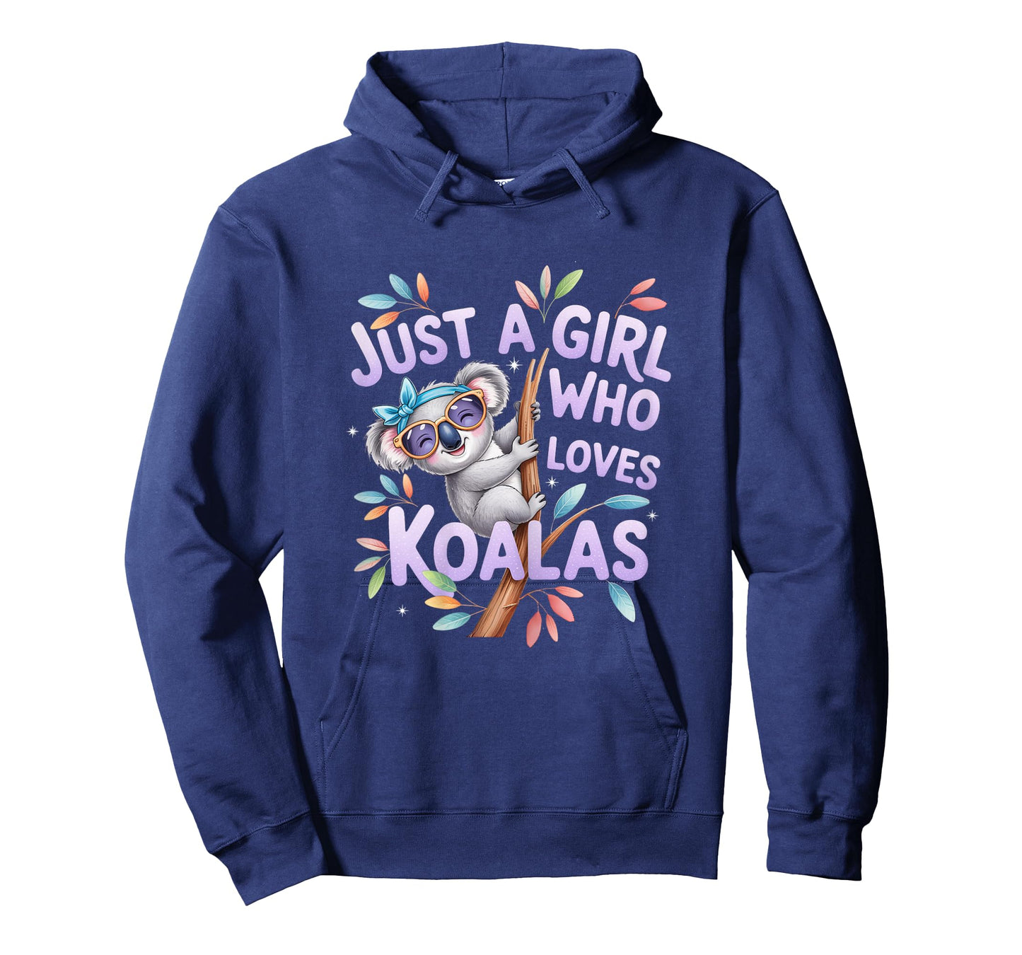 Just A Girl Who Loves Koalas Cute Koala Wearing Glasses T-Shirt