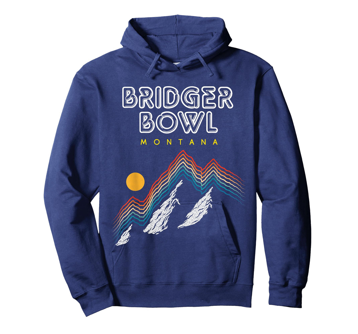 Bridger Bowl, Montana - USA Ski Resort 1980s Retro T-Shirt