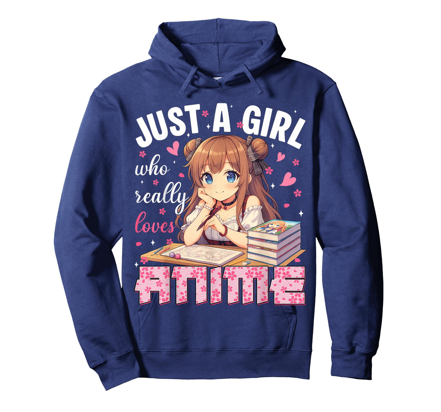 Just A Girl Who Really Loves Anime Heart Apparel Japanese T-Shirt