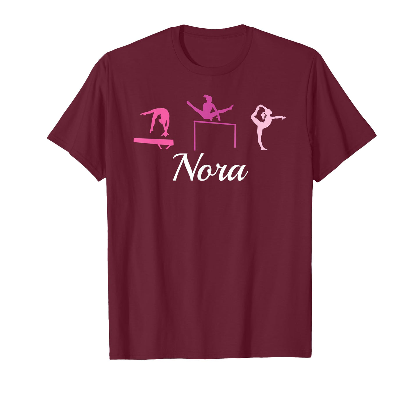 Nora Name Gift Personalized Gymnastics T-Shirt