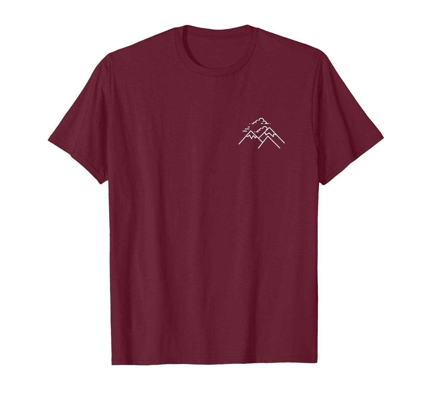 Mountains Nature Badge Patch Line Art Icon Outline Gift T-Shirt