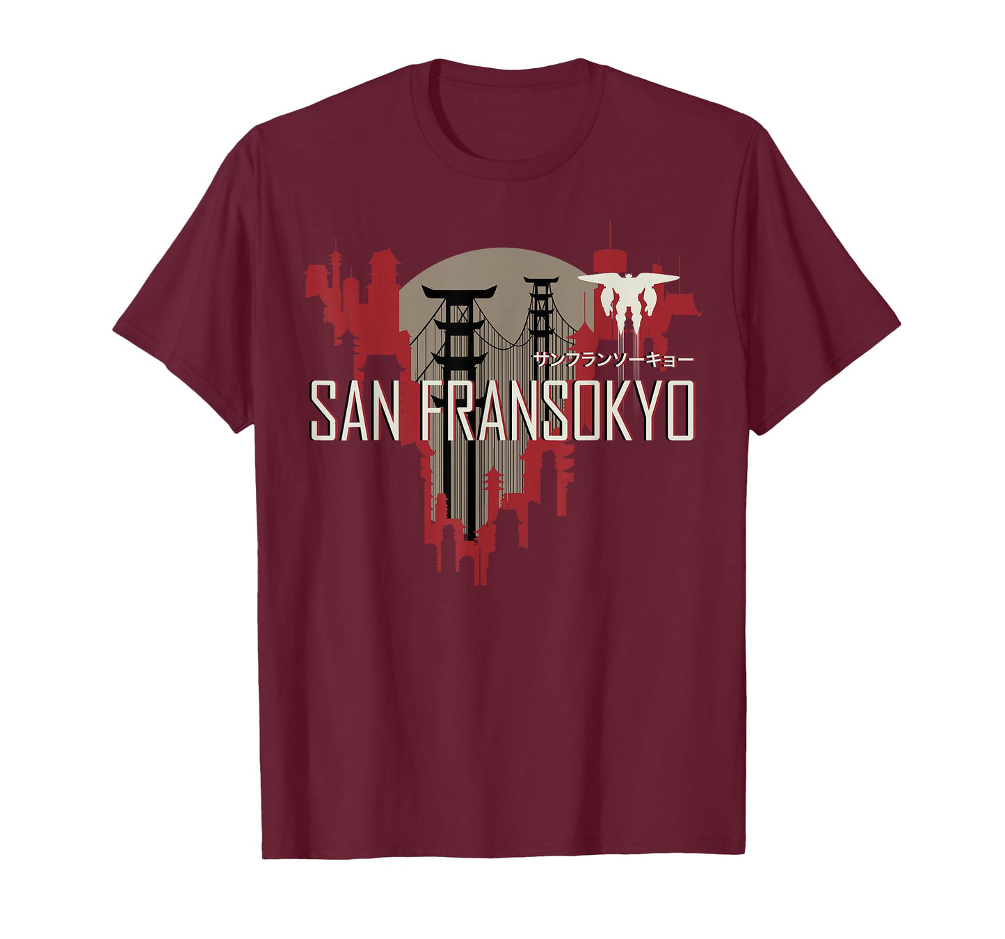 Disney Big Hero 6 San Fransokyo Skyline Silhouette T-Shirt