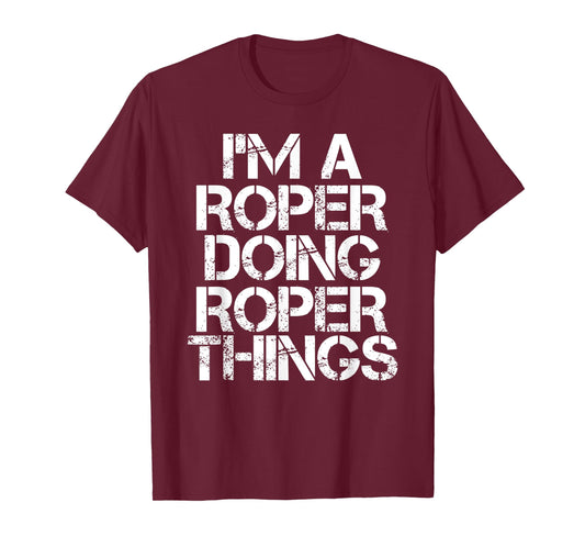ROPER Funny Surname Family Tree Birthday Reunion Gift Idea T-Shirt