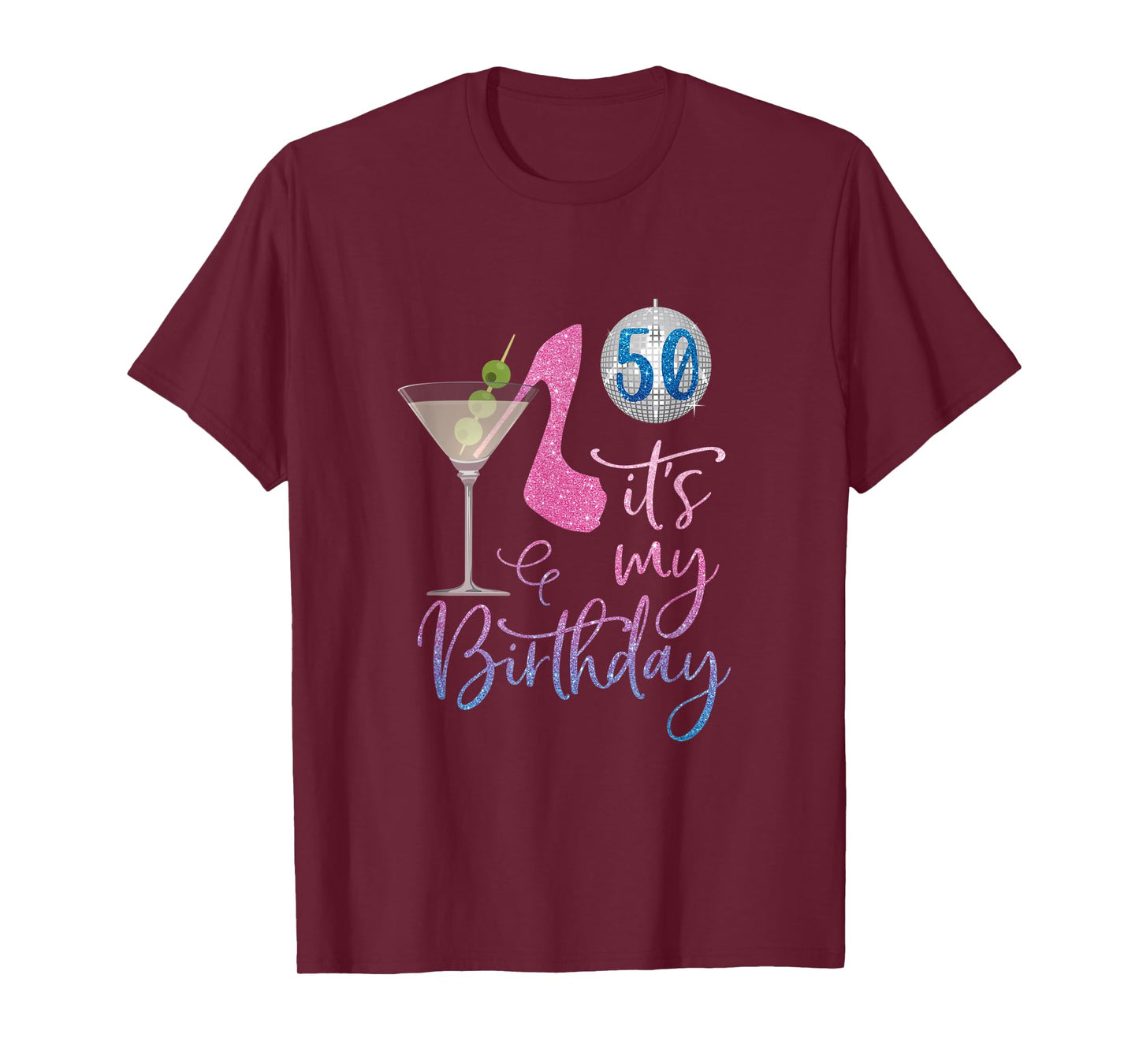 50th Birthday BFF Party Squad, 50 Fabulous Drinking Gift T-Shirt