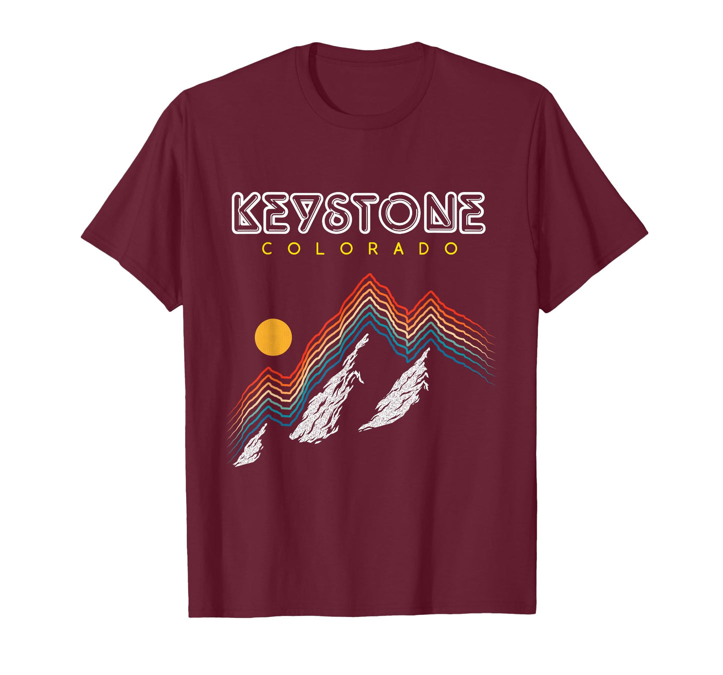 Keystone, Colorado - USA Ski Resort 1980s Retro T-Shirt