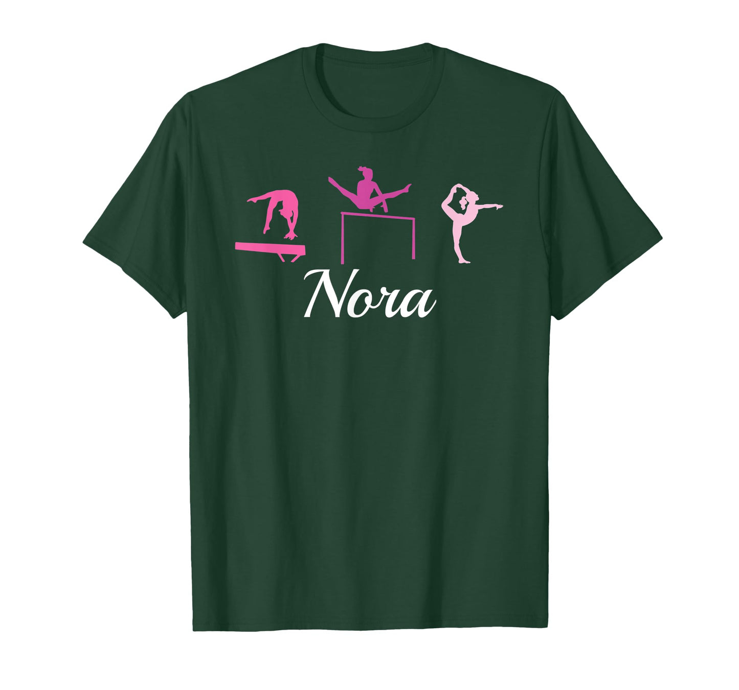 Nora Name Gift Personalized Gymnastics T-Shirt