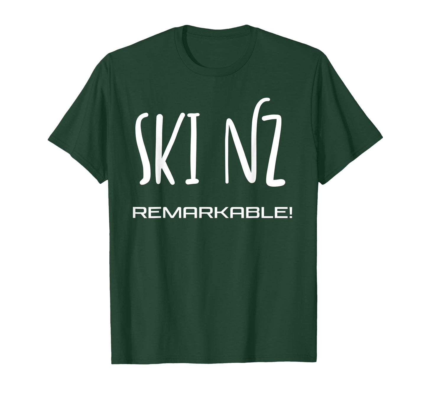 Ski New Zealand - the Remarkables Queenstown Text Design T-Shirt