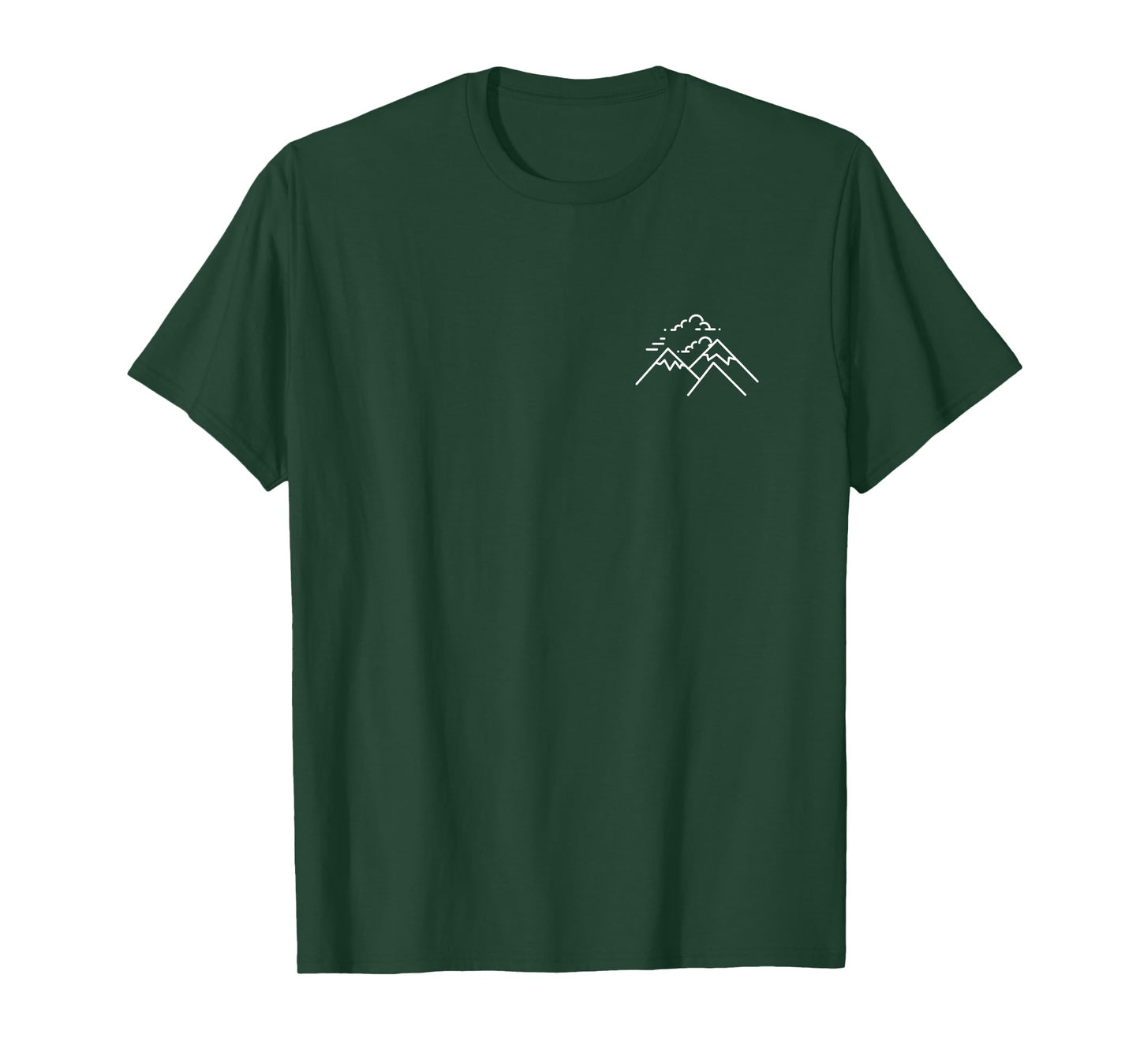 Mountains Nature Badge Patch Line Art Icon Outline Gift T-Shirt