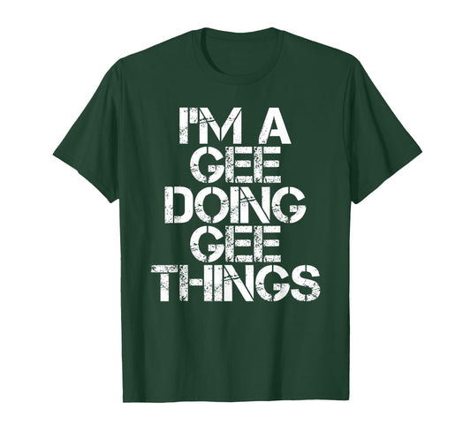GEE Funny Surname Family Tree Birthday Reunion Gift Idea T-Shirt