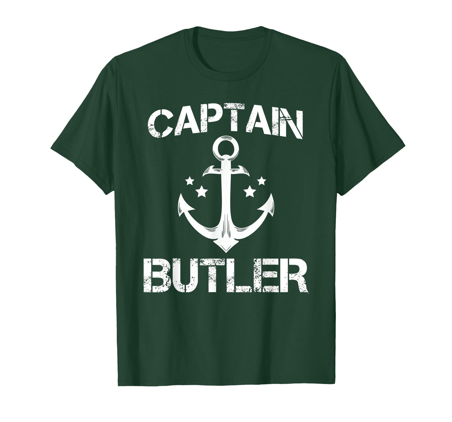 CAPTAIN BUTLER Funny Birthday Personalized Surname Clan Gift T-Shirt