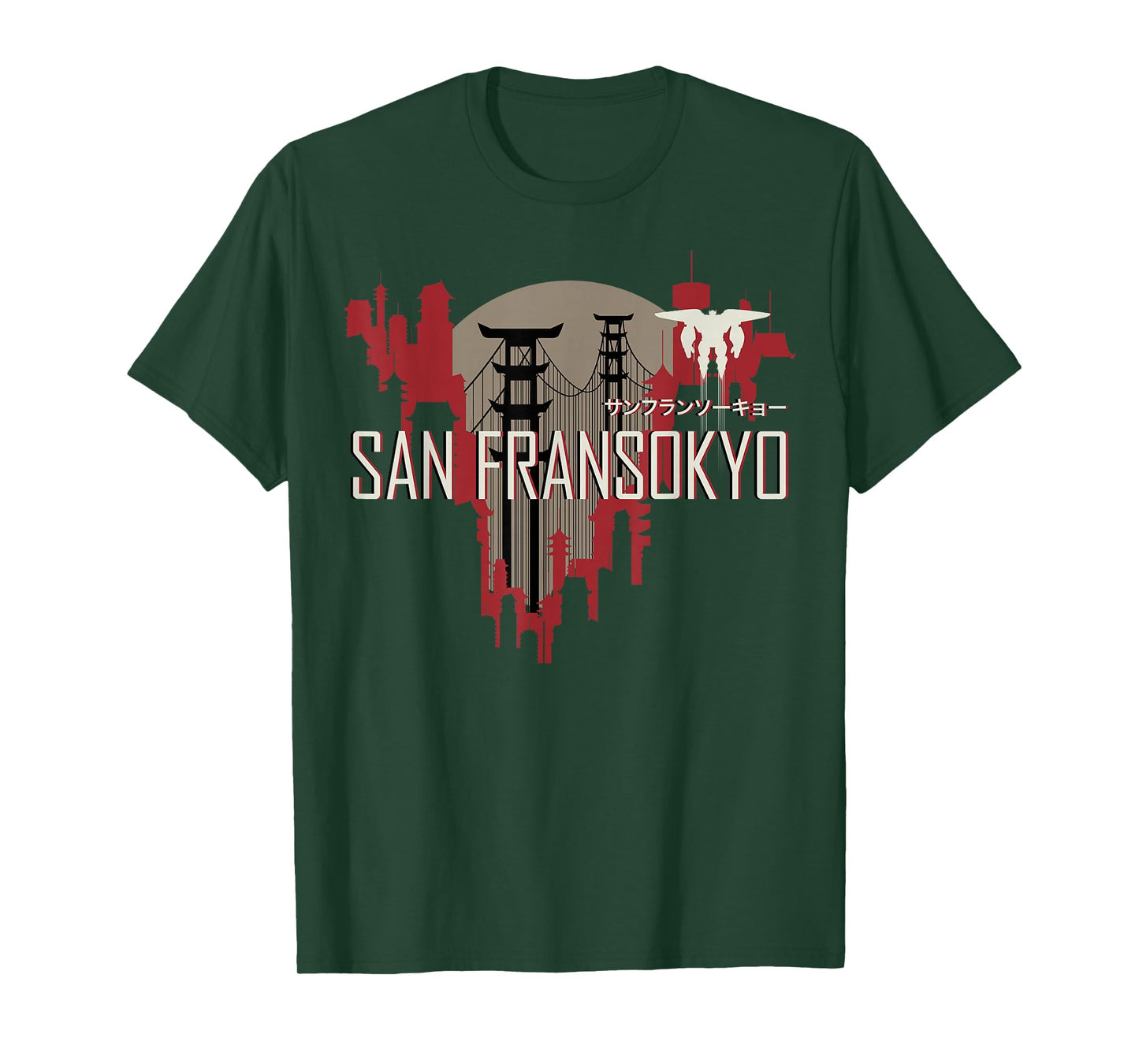 Disney Big Hero 6 San Fransokyo Skyline Silhouette T-Shirt