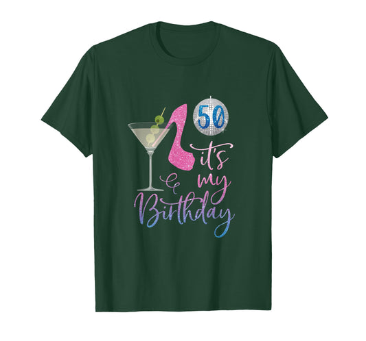 50th Birthday BFF Party Squad, 50 Fabulous Drinking Gift T-Shirt