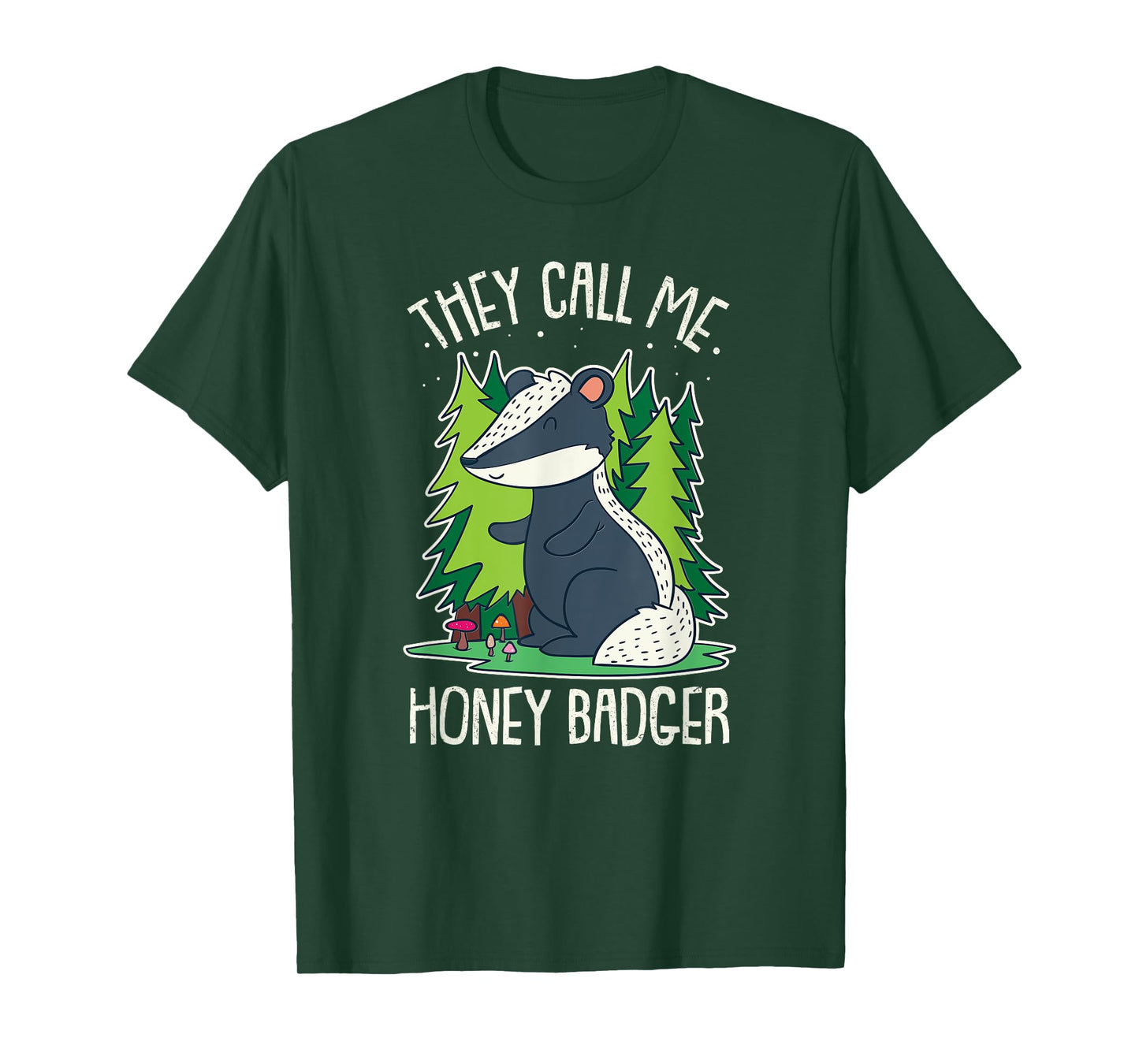 Funny Honey Badger Cute Design For Women And Kids Gift Idea T-Shirt