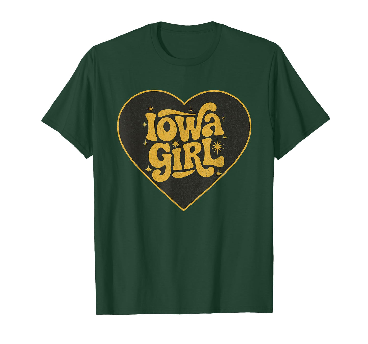 Retro Iowa Girl Heart Throwback Iowa Girls T-Shirt
