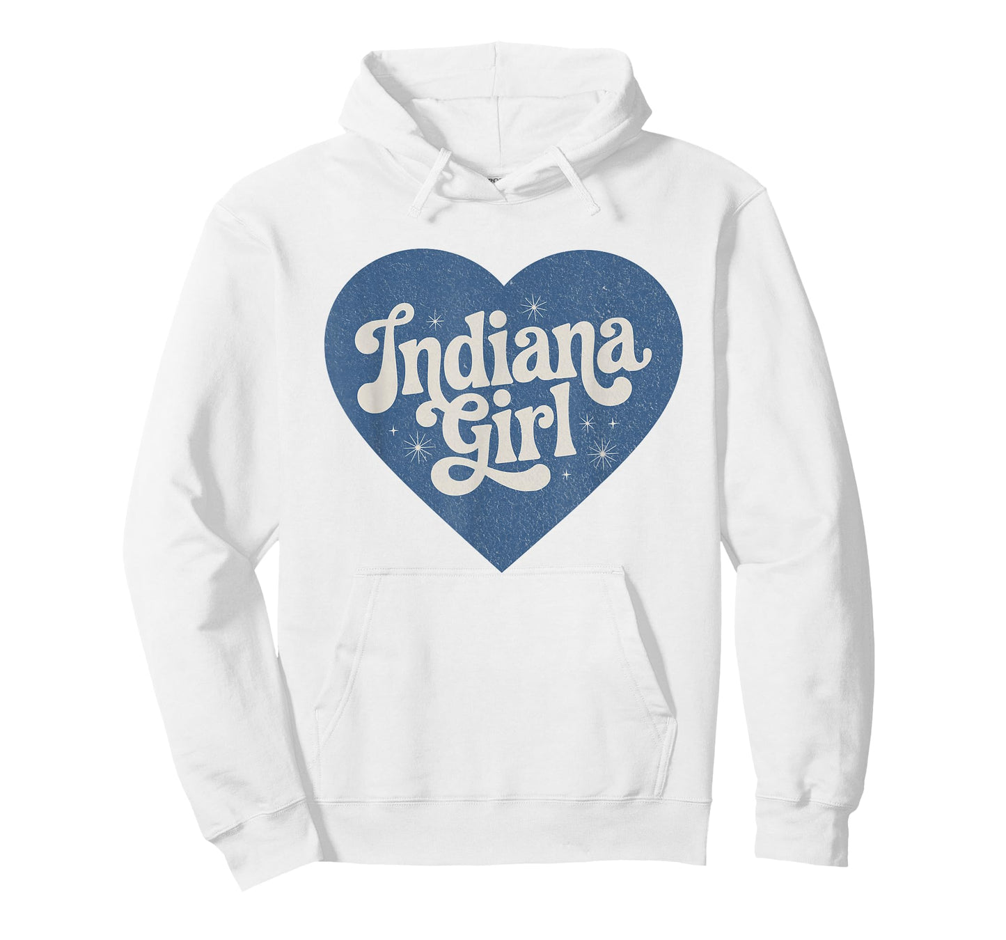 Retro Indiana Heart Home Pride Indiana Girl T-Shirt