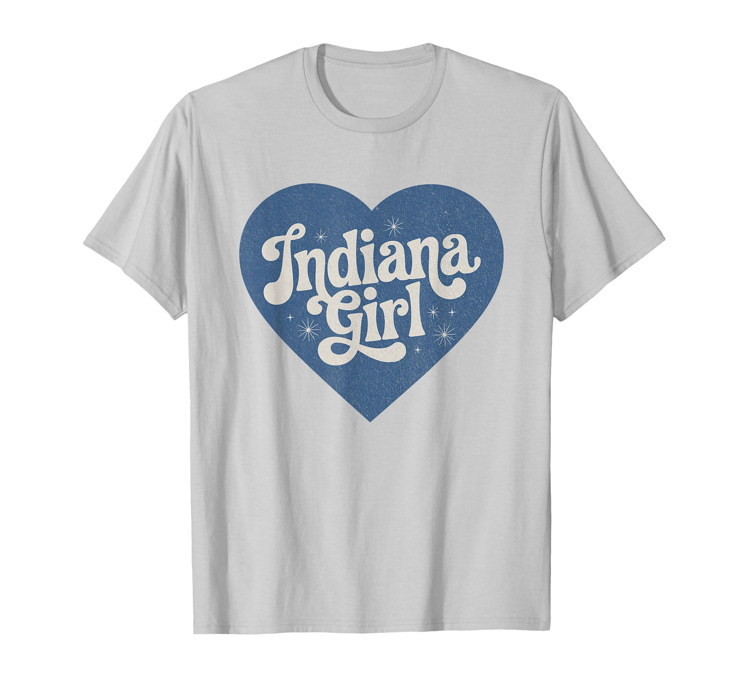 Retro Indiana Heart Home Pride Indiana Girl T-Shirt