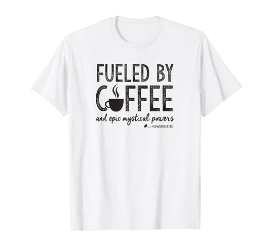 "Dowser Series": "Fueled by Coffee" black-printing T-Shirt