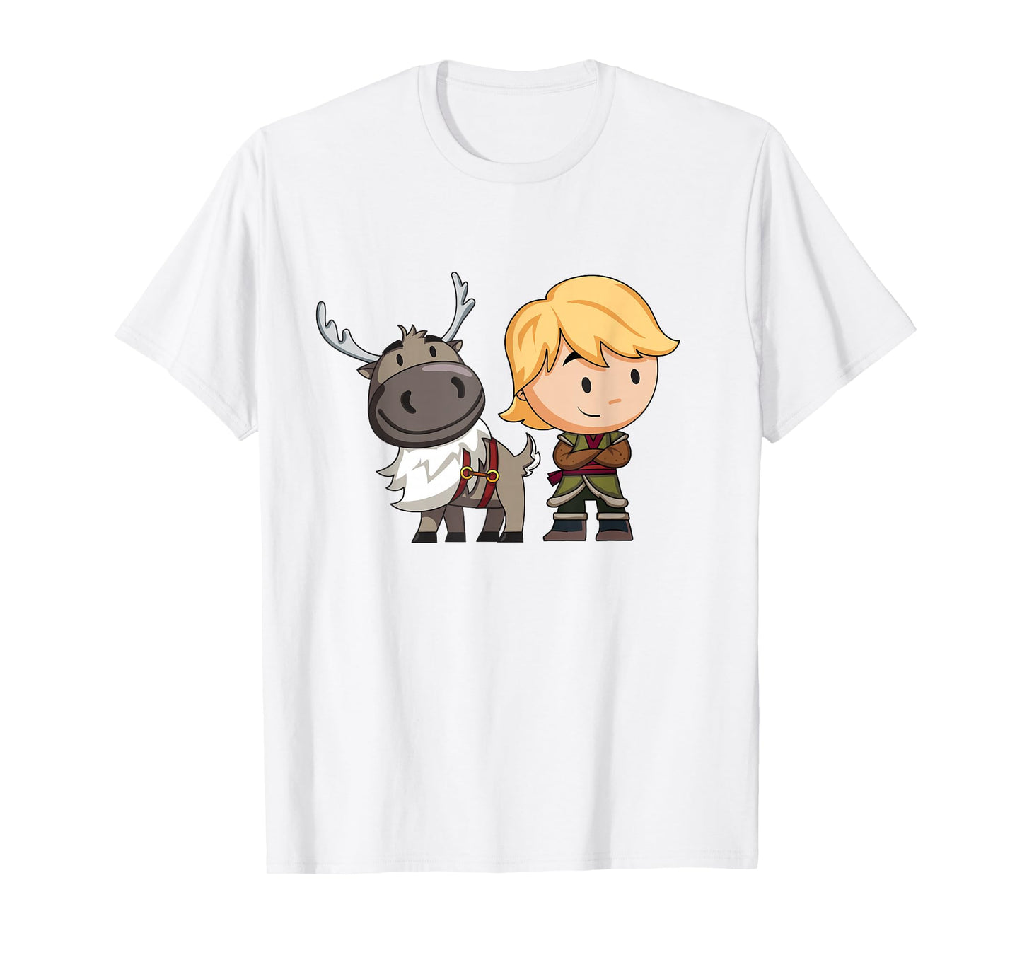 Disney Frozen 2 Sven and Kristoff Chibi Art T-Shirt