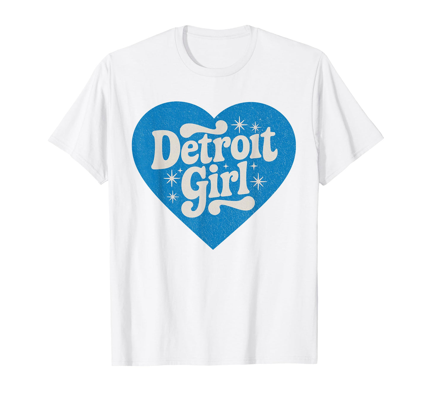 Retro Detroit Girls Heart Cute Detroit Girl T-Shirt