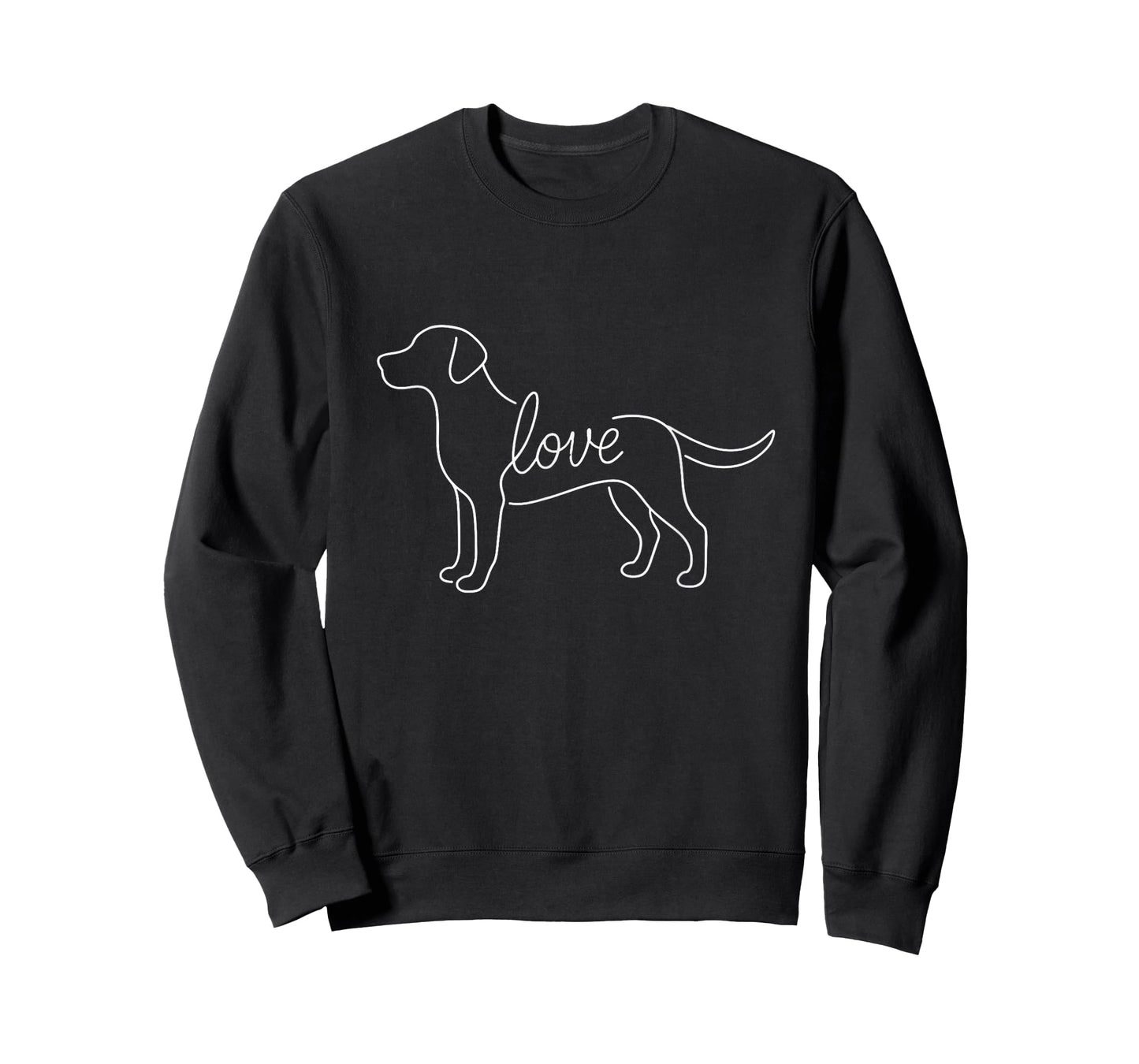 Labrador Retriever Love Line Art Minimalist Lab Dog Lover T-Shirt