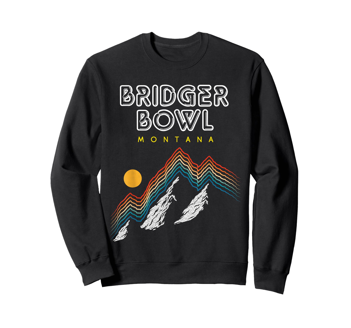 Bridger Bowl, Montana - USA Ski Resort 1980s Retro T-Shirt