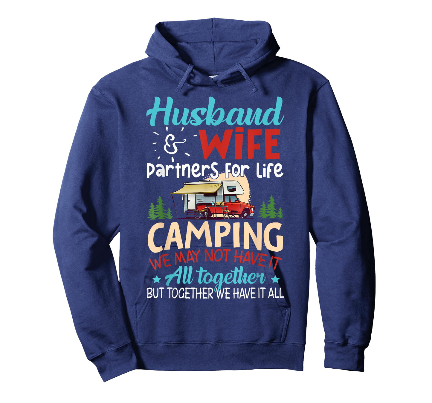 Husband and Wife Camping Partners For Life Camping T-Shirt