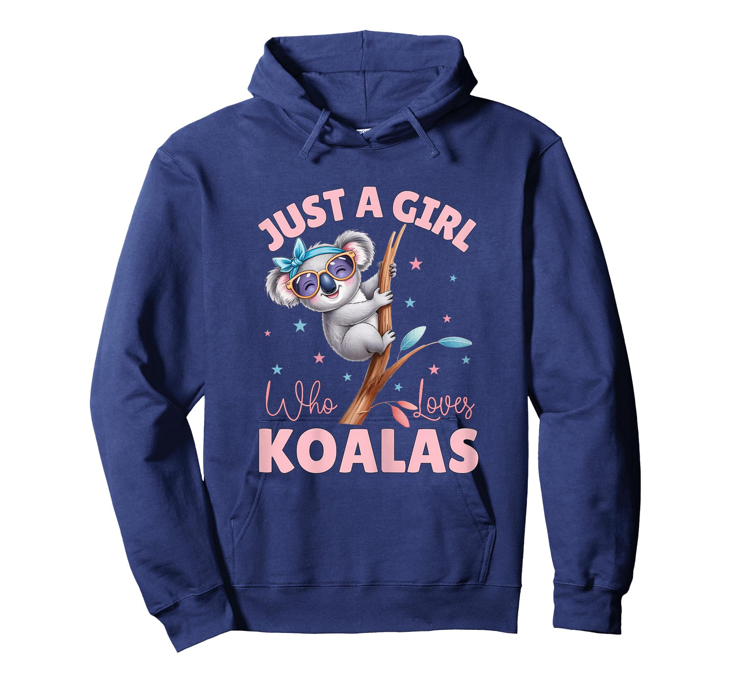 Just A Girl Who Loves Koalas Cute Koala With Bow And Glasses T-Shirt