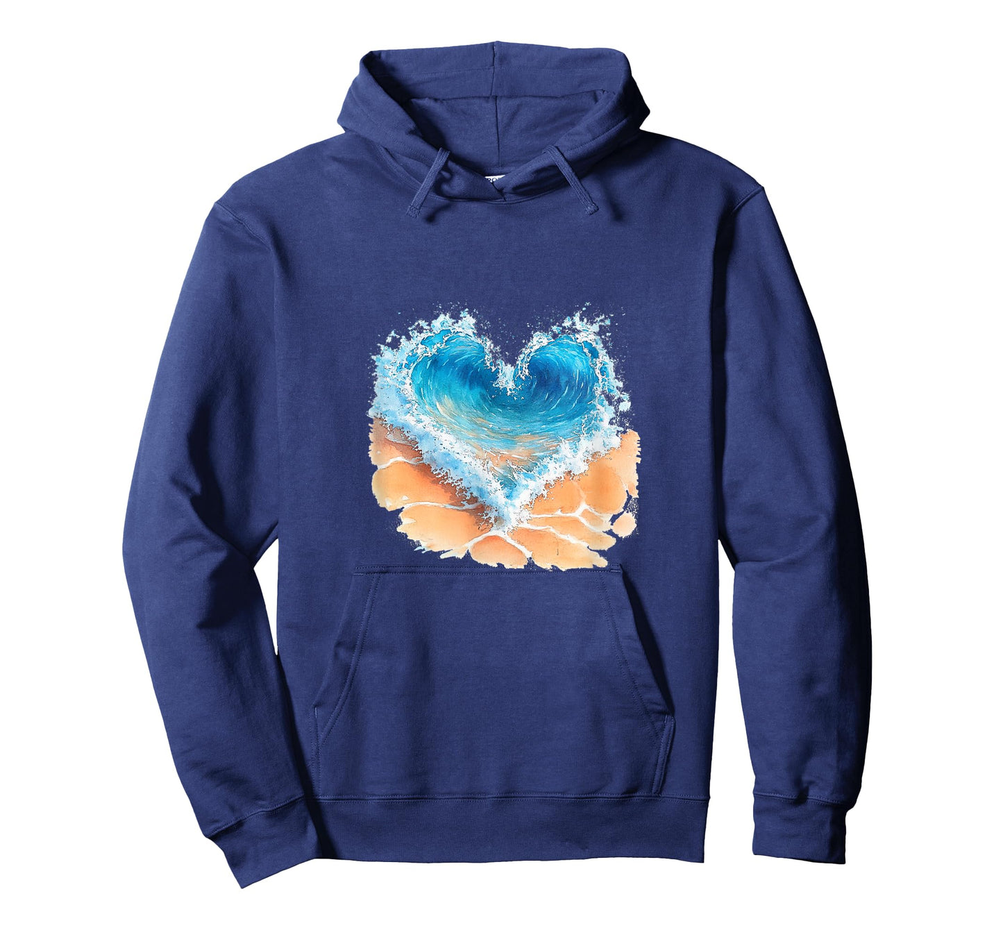 Wave - Water - Beach - Heart - Summer Vibes, Summer Vacation T-Shirt