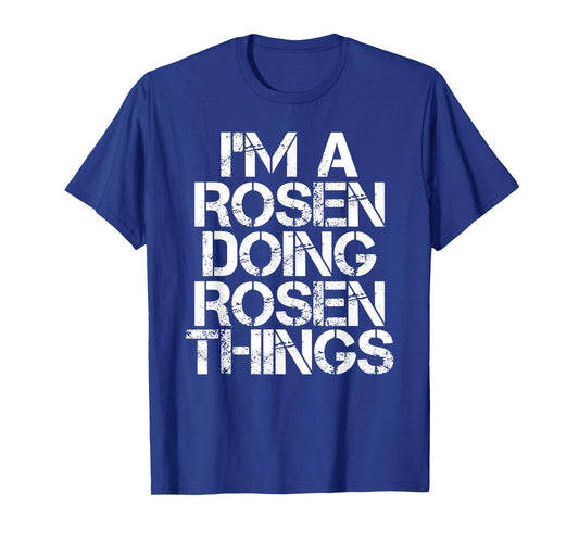 ROSEN Funny Surname Family Tree Birthday Reunion Gift Idea T-Shirt