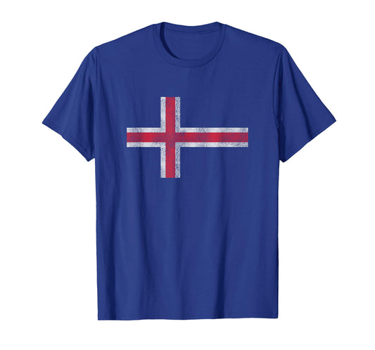 Vintage Icelandic Flag Retro Iceland Souvenir Women Men T-Shirt