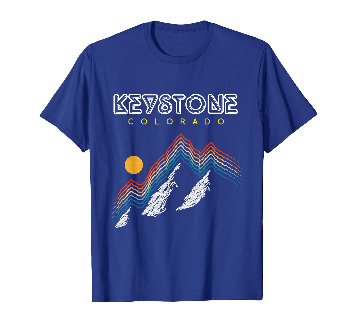 Keystone, Colorado - USA Ski Resort 1980s Retro T-Shirt