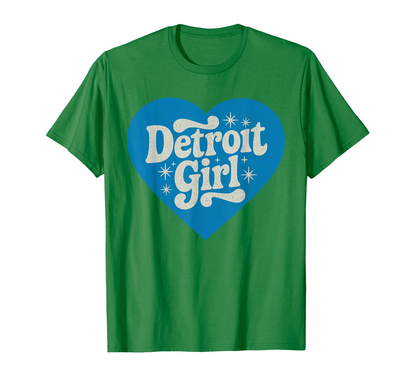 Retro Detroit Girls Heart Cute Detroit Girl T-Shirt