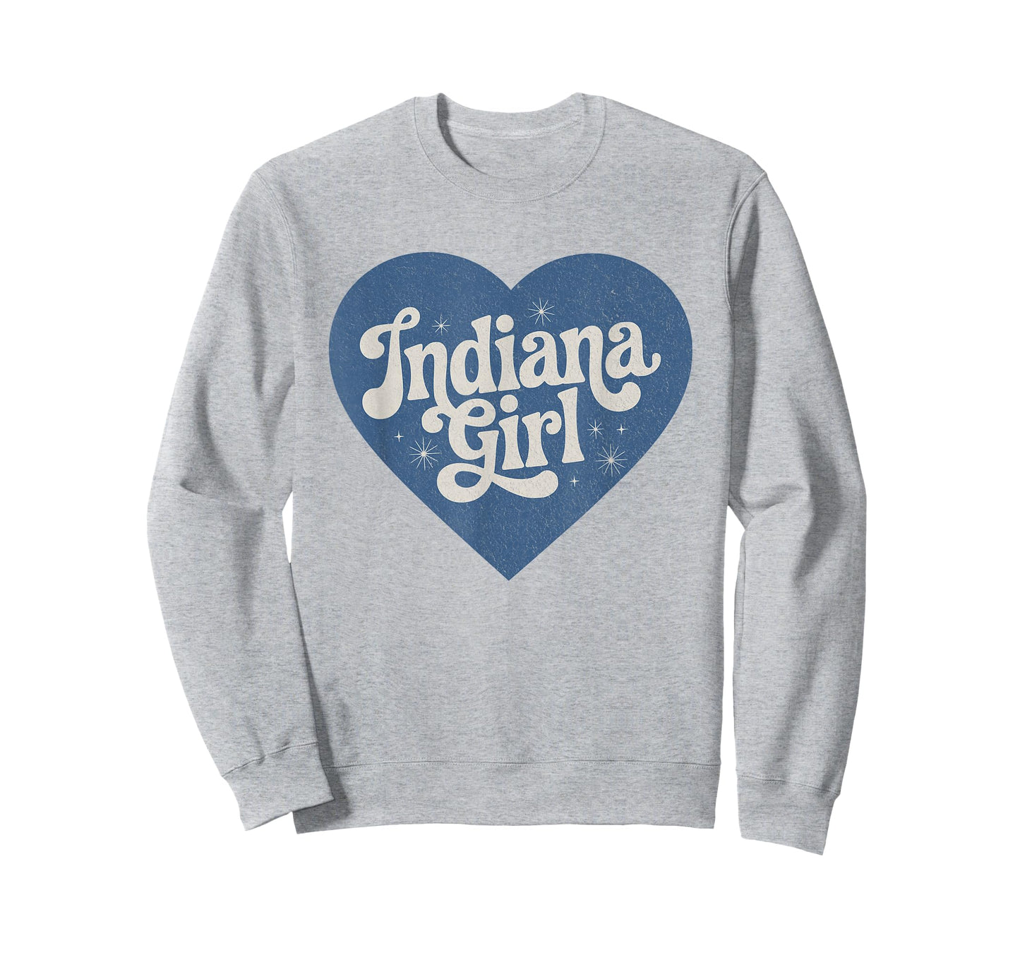 Retro Indiana Heart Home Pride Indiana Girl T-Shirt