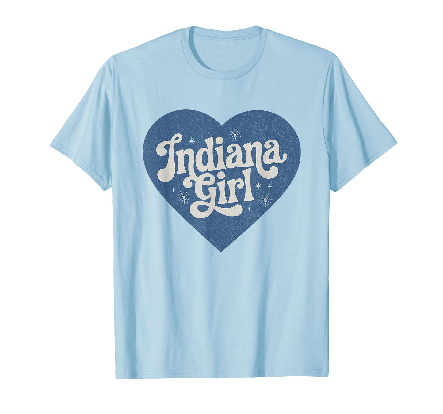 Retro Indiana Heart Home Pride Indiana Girl T-Shirt