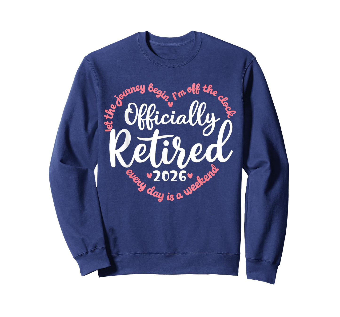 Officially Retired 2026 Heart Shirt for Women Retirement T-Shirt