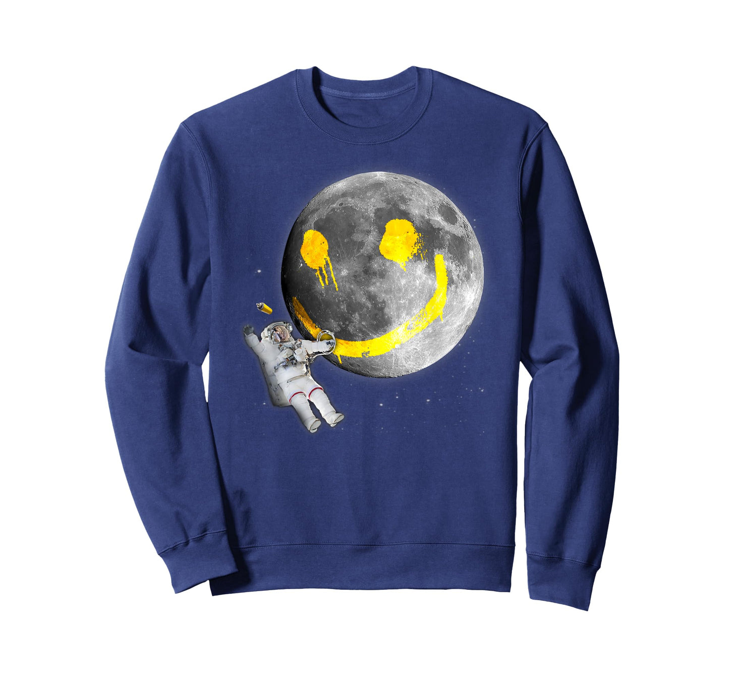 "Happy Face Moon Graffiti" Astronaut Space Nerd T-shirt T-Shirt