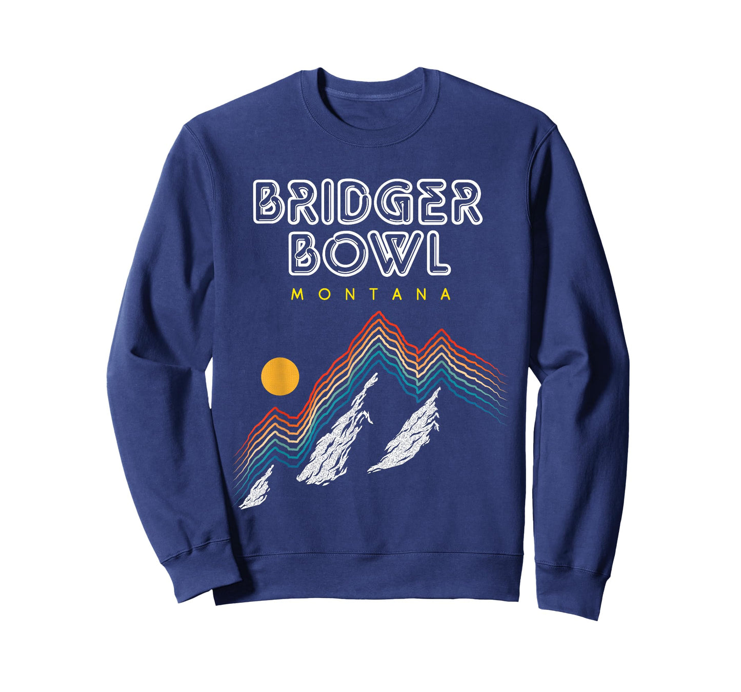 Bridger Bowl, Montana - USA Ski Resort 1980s Retro T-Shirt