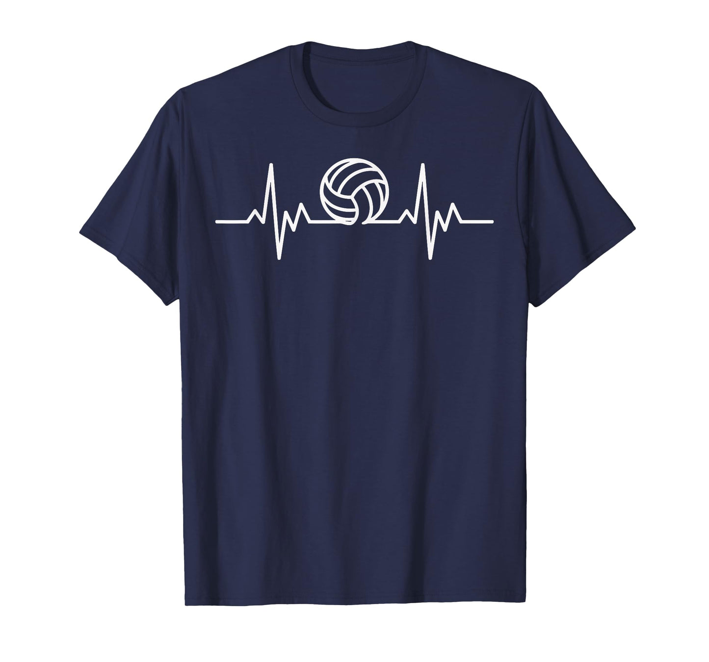 Funny Volleyball Player Heartbeat Volleyball T-Shirt
