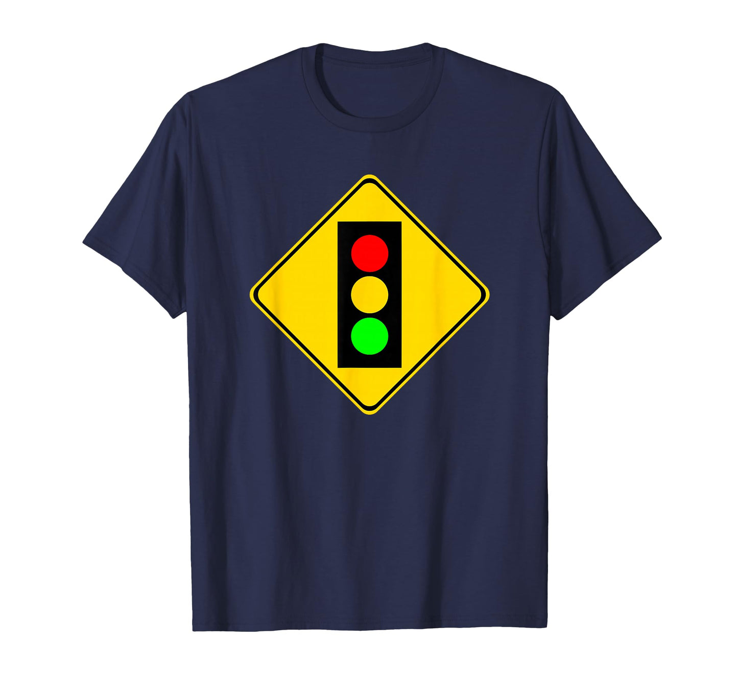 Stop Light Ahead Caution Road Sign T-Shirt