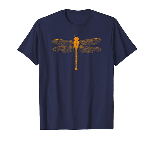 Dragonfly Botanical Art Print Naturalist T-Shirt