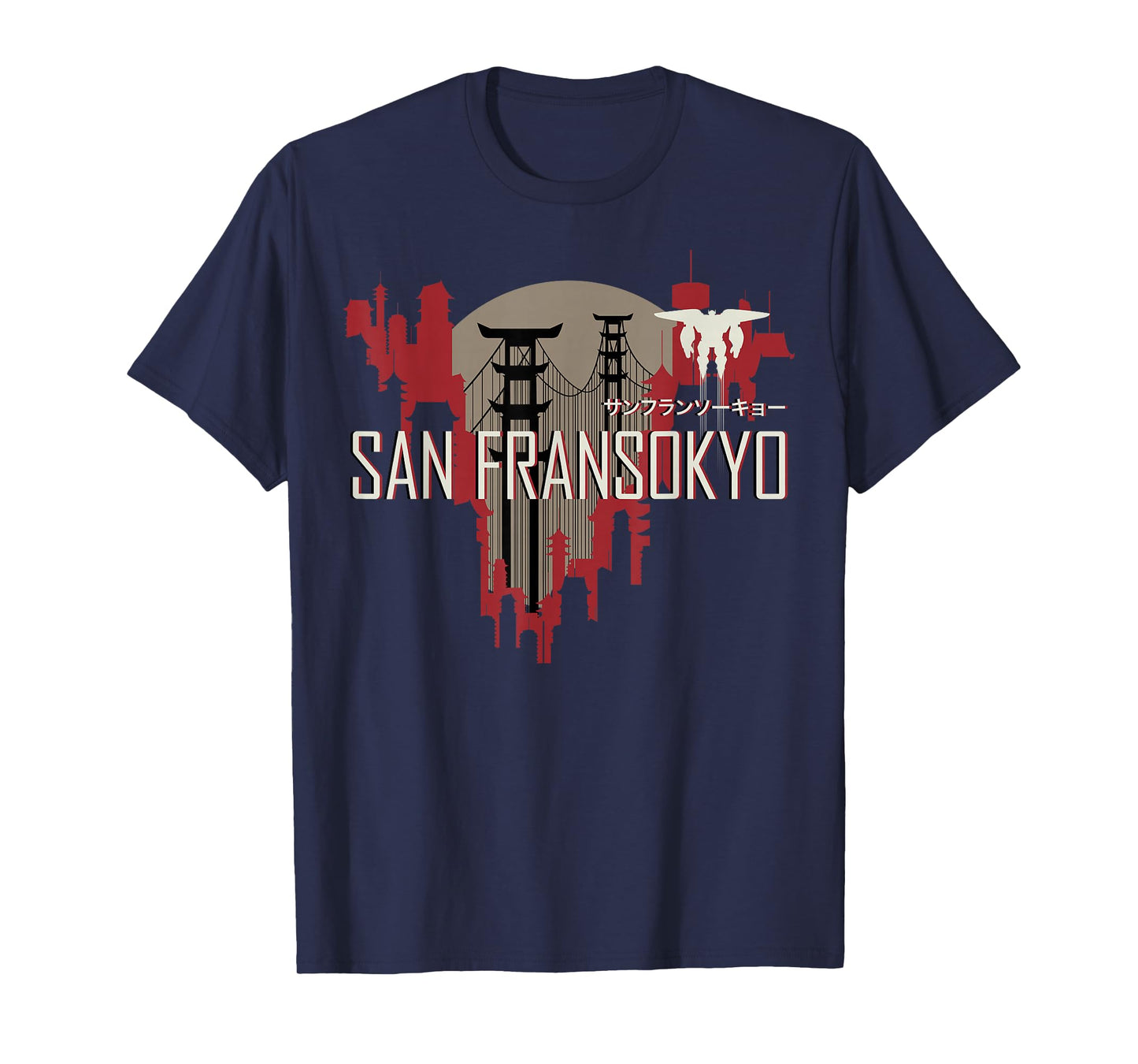 Disney Big Hero 6 San Fransokyo Skyline Silhouette T-Shirt