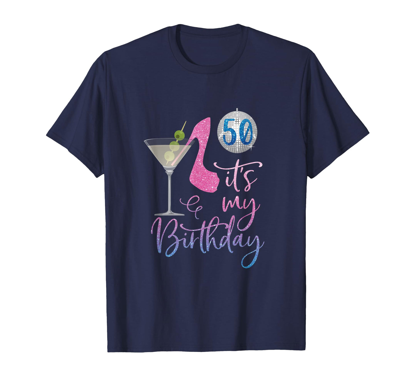 50th Birthday BFF Party Squad, 50 Fabulous Drinking Gift T-Shirt