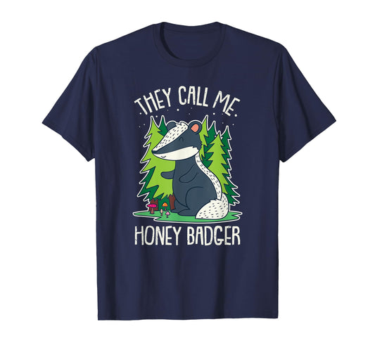 Funny Honey Badger Cute Design For Women And Kids Gift Idea T-Shirt