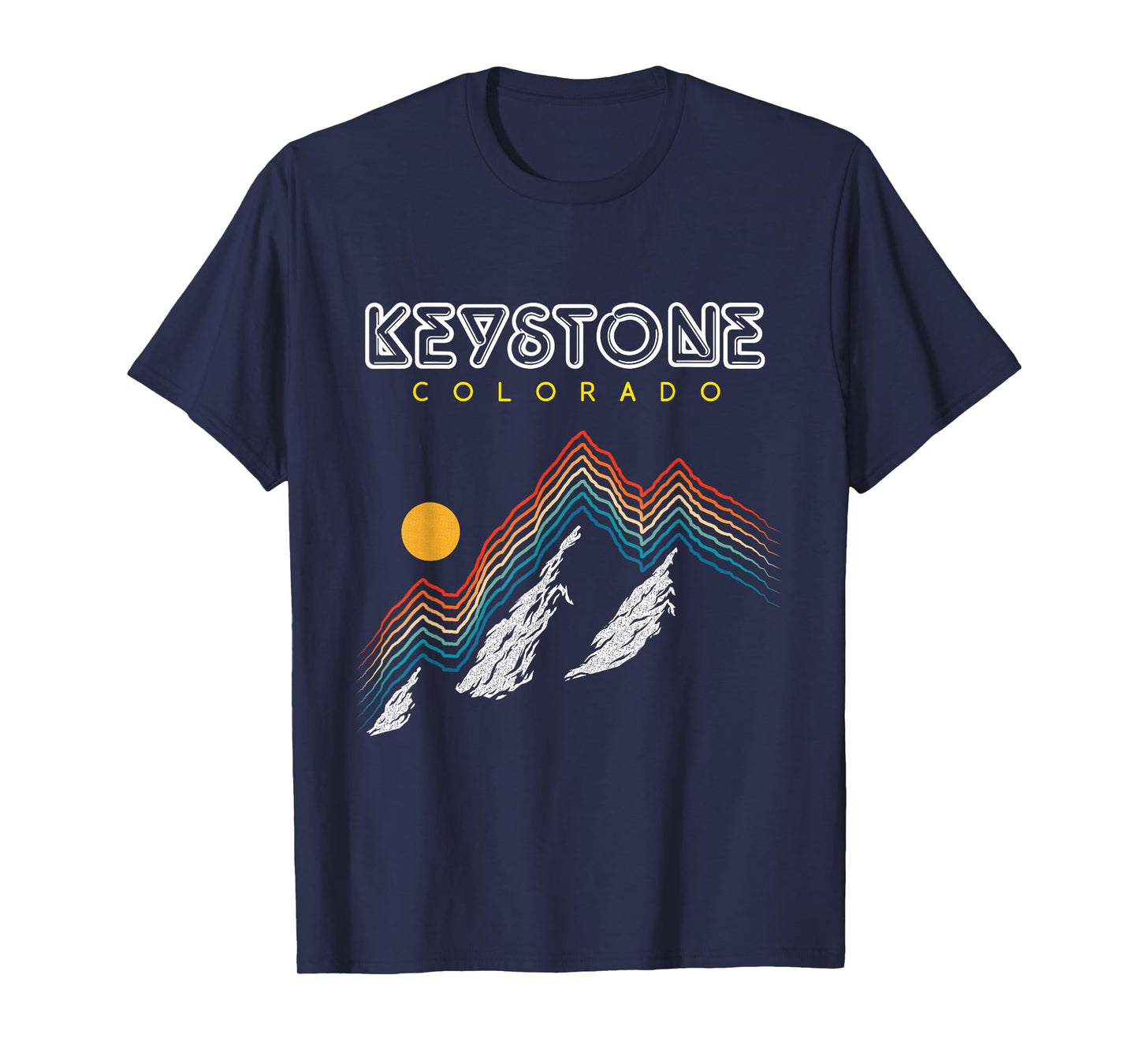 Keystone, Colorado - USA Ski Resort 1980s Retro T-Shirt