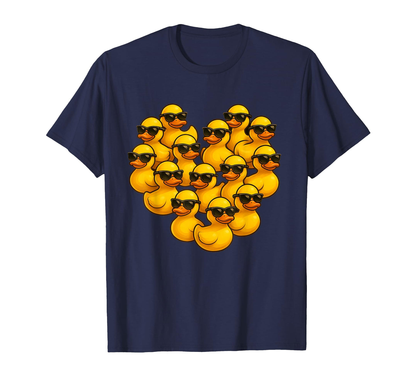 funny duck pajamas for women men kids Duck heart Symbol Love T-Shirt
