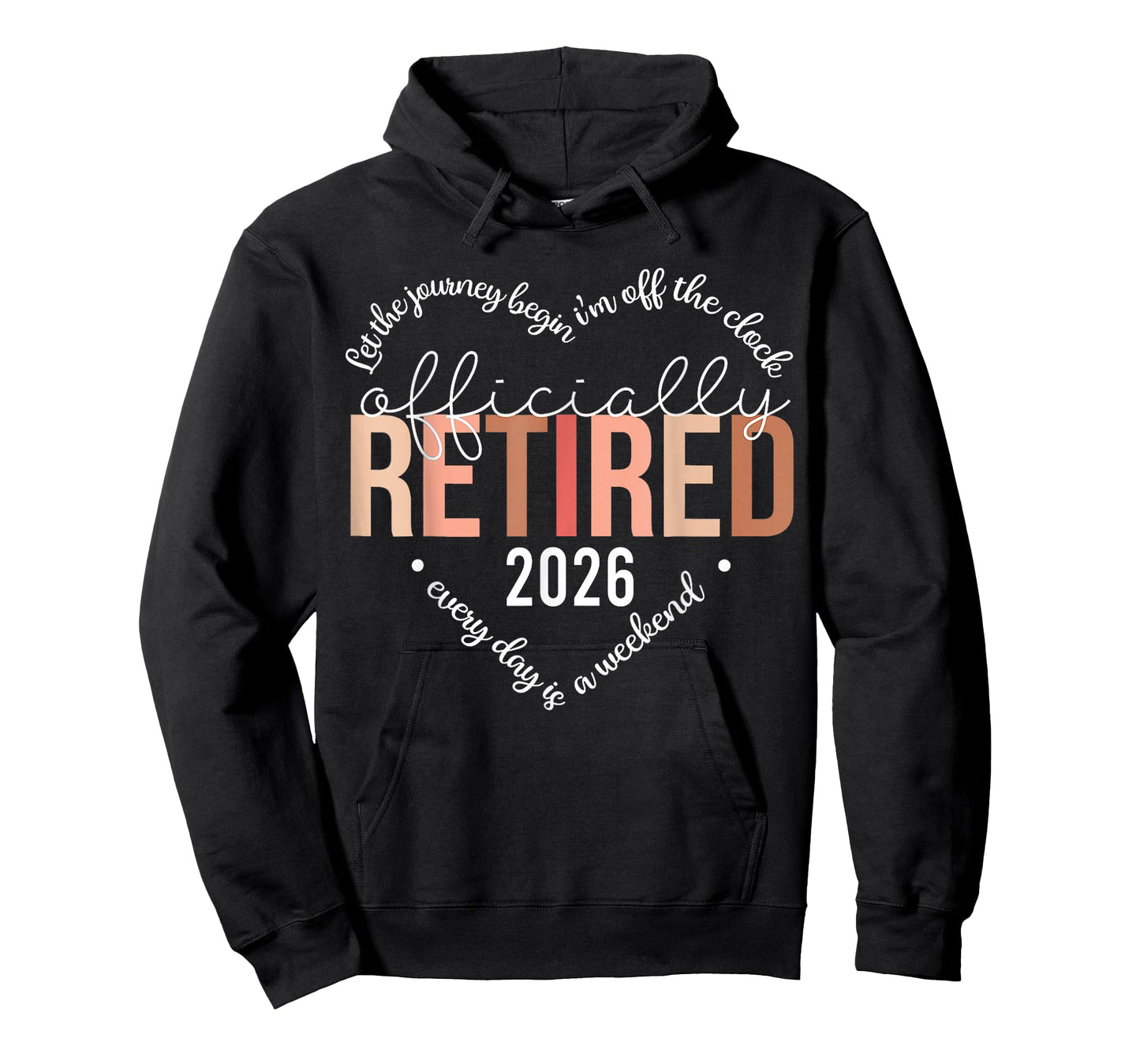 Officially Retired 2026 Heart Shirt for Women Retirement T-Shirt