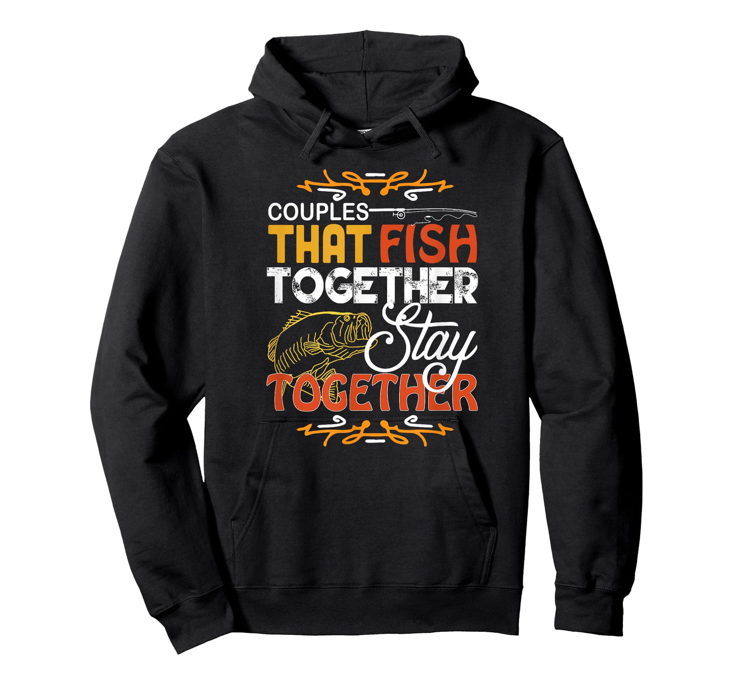 Couples That Fish Together Matching Couples Fishing Gift T-Shirt